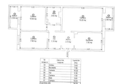 Apartament cu 3 camere decomandat, mobilat în Lipovei - 14