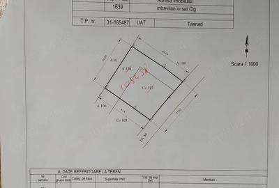 Teren de 1639 mp, în Cig - 3