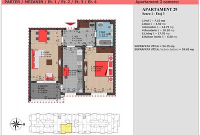 Apartament cu 2 camere decomandat în Decebal