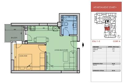 Apartament cu 2 camere semidecomandat în Berceni - 9