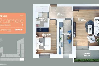 Apartament 2 camere | Proiect nou | Titan Bd. 1 Decembrie Comision 0% - 2