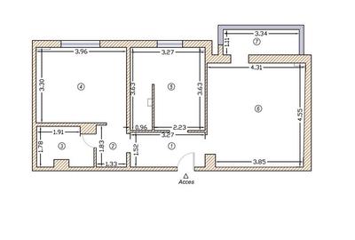 Apartament cu 2 camere decomandat în Bălcescu - 2