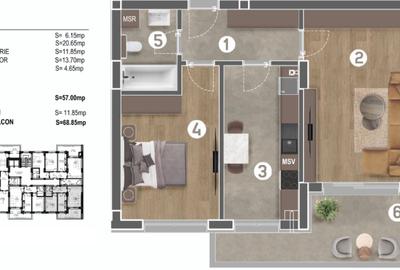 Apartament 2 camere lux - 3