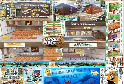Rulota Tiny House Mini Casa Mobila Pe Roti Birou Afacere De Locuit Vacanta De Lemn Hambar De Vis - 8