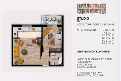 Metrou Berceni - Studio - 66.300eur - Finalizare august 2026 - 5