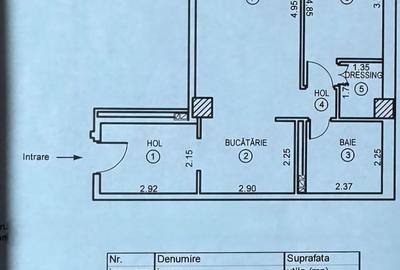 Apartament cu 2 camere, 57 mp, bloc stradal zona Tiglina - 1