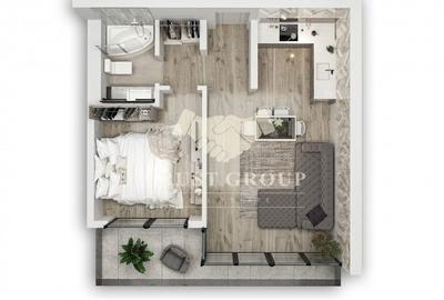 Apartament cu 2 camere decomandat în Tei - 8