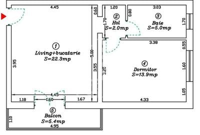 Oportunitate investitie apartament cu 2 camere etajul 1 cu balcon - 6