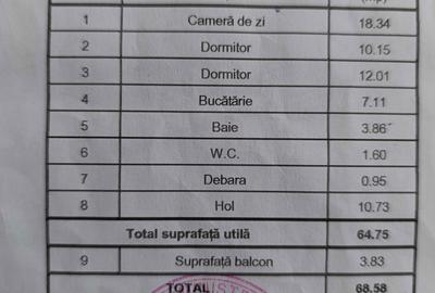 Apartament cu 3 camere decomandat în Tomești - 5