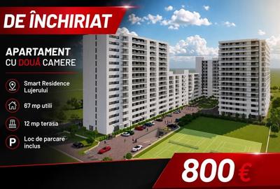 Apartament cu 2 camere semidecomandat în Lujerului