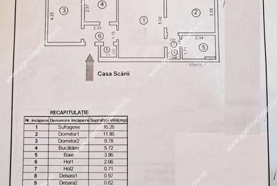Apartament cu 3 camere semidecomandat în Mazepa 1 - 9
