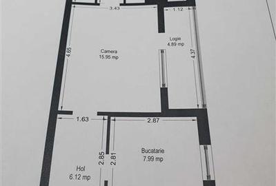 2 camere cf 1 spatios zona Circumvalatiunii - Mall - 4