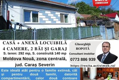 Casă cu 4 camere cu Teren 292 Mp în Moldova Nouă - 6