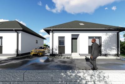 Casă cu 3 camere cu Teren 180 Mp în Popești-Leordeni