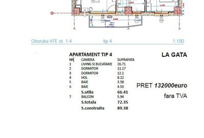 Bloc nou - apartament modern, 3 camere, tavan barrisol, etaj intermediar - 9