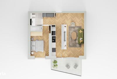 Apartament cu 2 camere decomandat în Străulești - 1