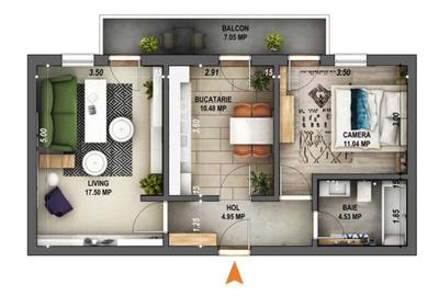 Apartament cu 2 camere decomandat în Central - 14