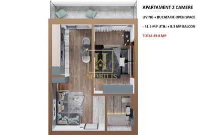 Apartament cu 2 camere semidecomandat, mobilat în Copou - 7