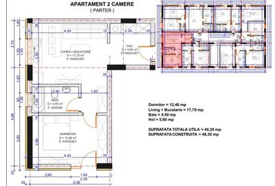 Ap 2 cam, bl nou, Pers fizica,ultracentral,63.000 euro+ 3000 parcare - 4