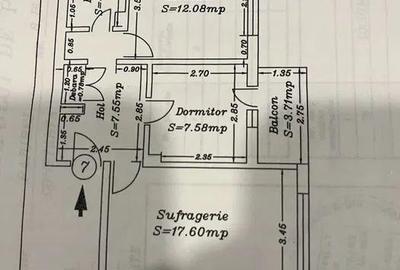 Apartament cu 2 camere decomandat în Poarta 6 - 7