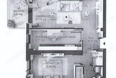 Apartament cu 2 camere decomandat, mobilat în Văcăresti - 10