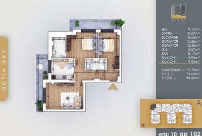 Apartament cu 3 camere semidecomandat în Theodor Pallady - 2