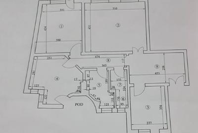 Apartament cu 3 camere, mobilat în Unirii