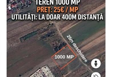 Teren de 1000 mp, în Bradu