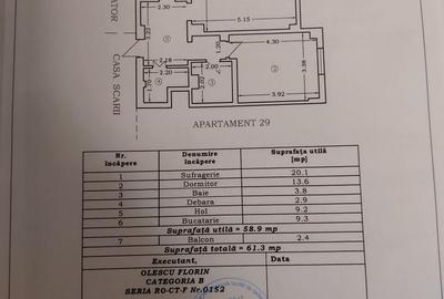 Apartament cu 2 camere decomandat în Central