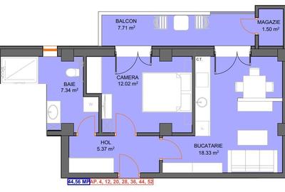 Apartament cu 2 camere decomandat în Șelimbăr - 9