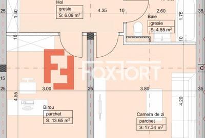 Apartament cu 2 camere,  etaj 1, LIFT, Cartier Planete - Giroc - ID V2771 - 2
