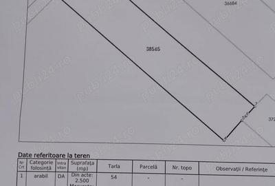 Teren de 2500 mp, în Vest - 2