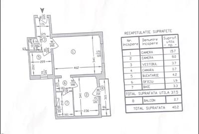 Apartament 2 camere, 1’ Parcul Tei(Roata), 40 mp ST, Renovat mobilat total 2025 - 15