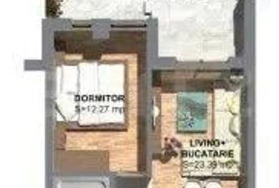 Apartament cu 2 camere semidecomandat în Torontalului