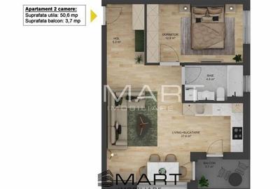 Apartament cu 2 camere semidecomandat în Mihai Viteazul - 6