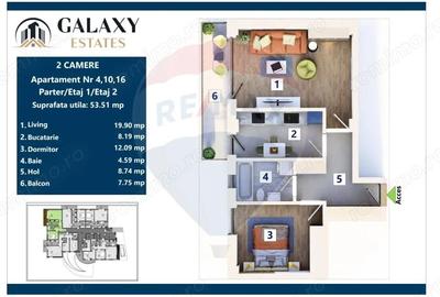 Apartament cu 2 camere decomandat în Tractorul - 7