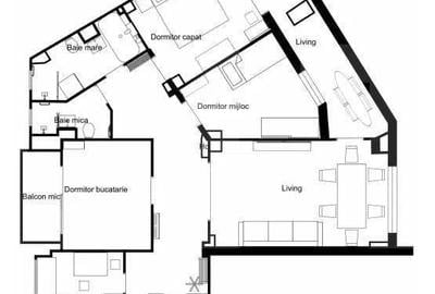 Apartament cu 4 camere în Șagului