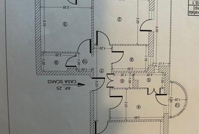 Apartament cu 3 camere decomandat în Central - 1