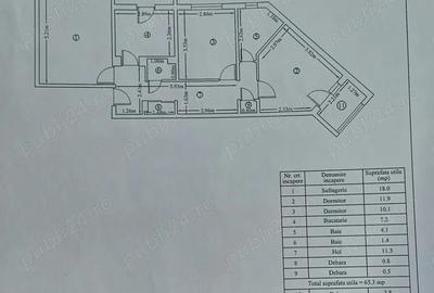 69500 Euro - Apartament 3 cam, 2 bai, 2 balcoane, str Gh Doja, Galati - 5