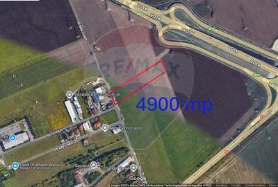 Teren  4,900 mp ,langa centura, zona Stabilus