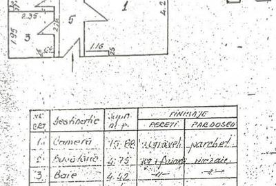 Central 13 Septembrie Tudor Vladimirescu, garsoniera cf. 1, dec. - 3