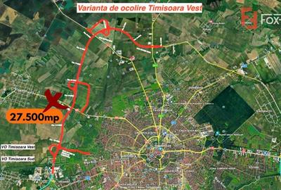 Teren extravilan 27.500 mp de vanzare in Timisoara-Zona Exterior Vest Mehala Teren extravilan 27.500 mp de vanzare in Timisoara-Zona Exterior Vest Mehala - 3