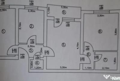 Apartament cu 3 camere decomandat, mobilat în Central - 8