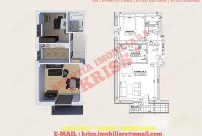 Kriss Imobiliare Apartament 2 Camere Confort 1 TRIVALE Bloc Nou 2025 Comision 0% - 2