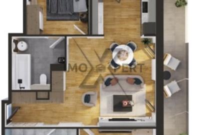 Apartament nou cu 3 camere, 2 bai, 2 terase zona EliteCity - 1