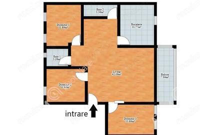 Apartament cu 4 camere , balcon si parcare in zona Strand din Sibiu - 14