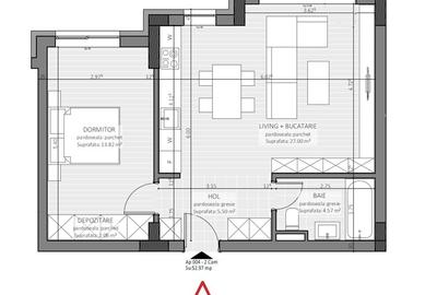 Apartament cu 2 camere decomandat în Central - 3