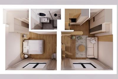 Apartament cu 2 camere în P-ța Unirii - 1