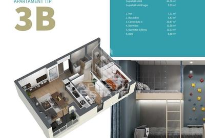 Apartament cu 3 camere, complex rezidential nou, zona Centrala - 5