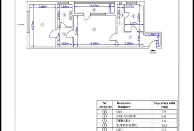 Apartament cu 2 camere semidecomandat, mobilat în Letea - 9
